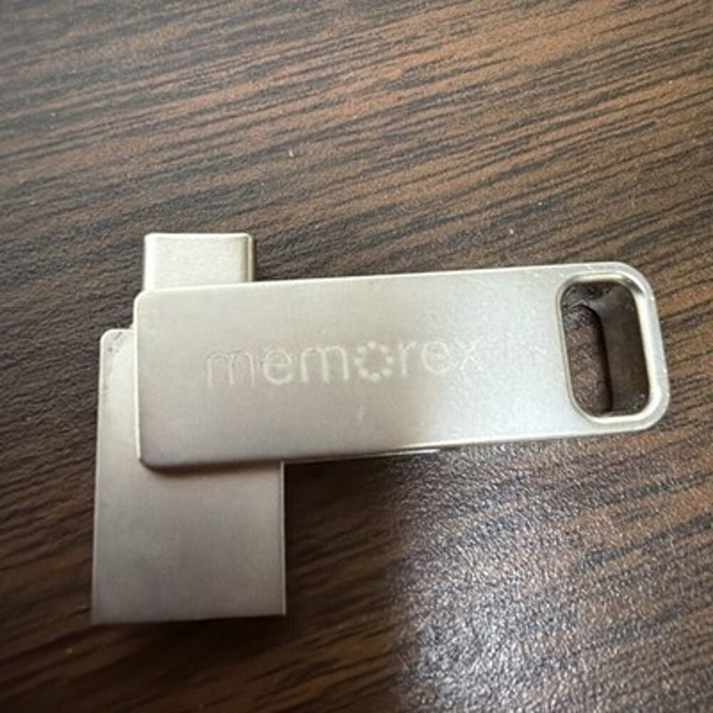 Memorex 128GB USB 3.2 Type-C OTG Flash Drive Portable Data Storage